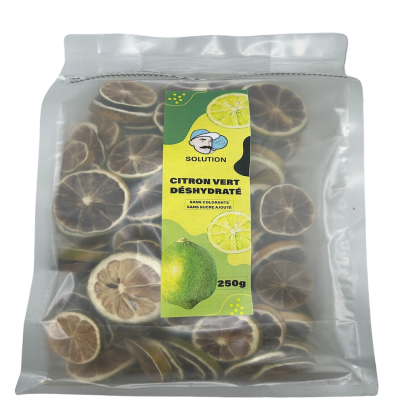 sachets - 150-170 unités 250 Gr - Citron Vert déshydratés - Lima