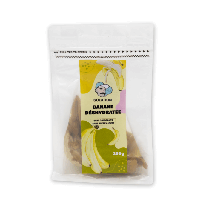 Sachets - 30-40 unités 250 Gr - Banane déshydratée
