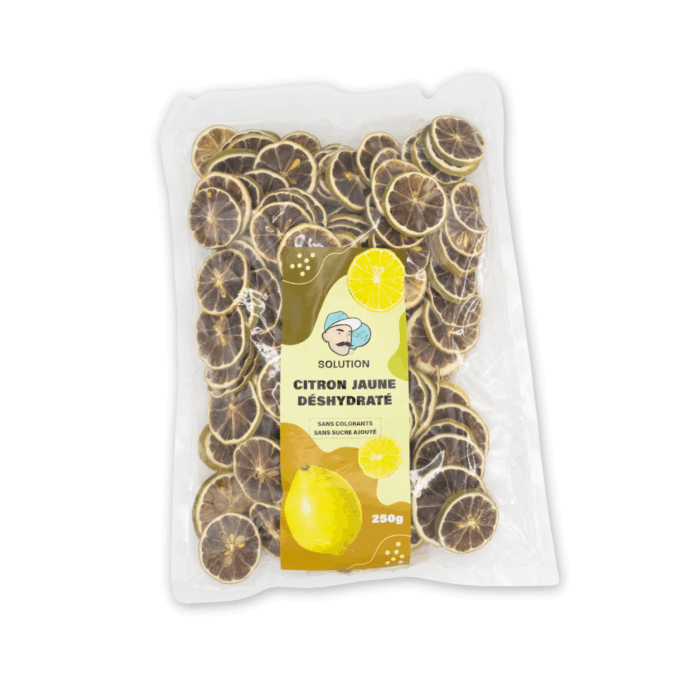 Sachets - 130-140 unités 250 Gr - Citron Jaune déshydraté
