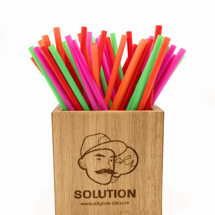 3 500 Pailles XXL Amidon Maïs MULTICOLOR 8x500mm