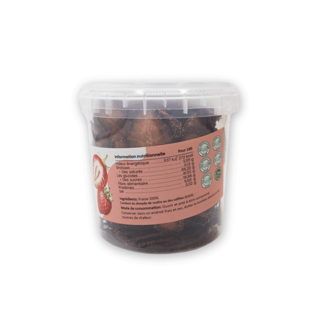 Pots ou sachets - 230-240 unités 100 Gr - Fraise déshydratée – Image 2