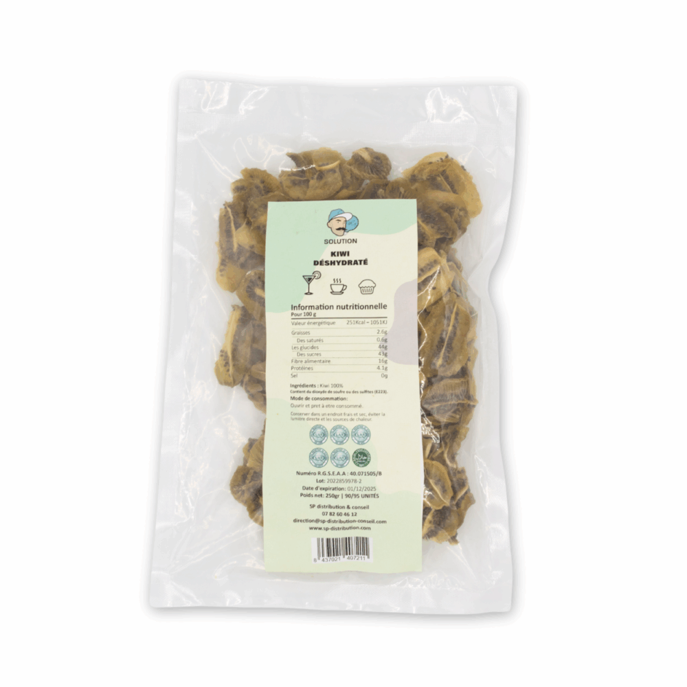 Sachets - 70-80 unités 250 Gr - Kiwi déshydraté – Image 2