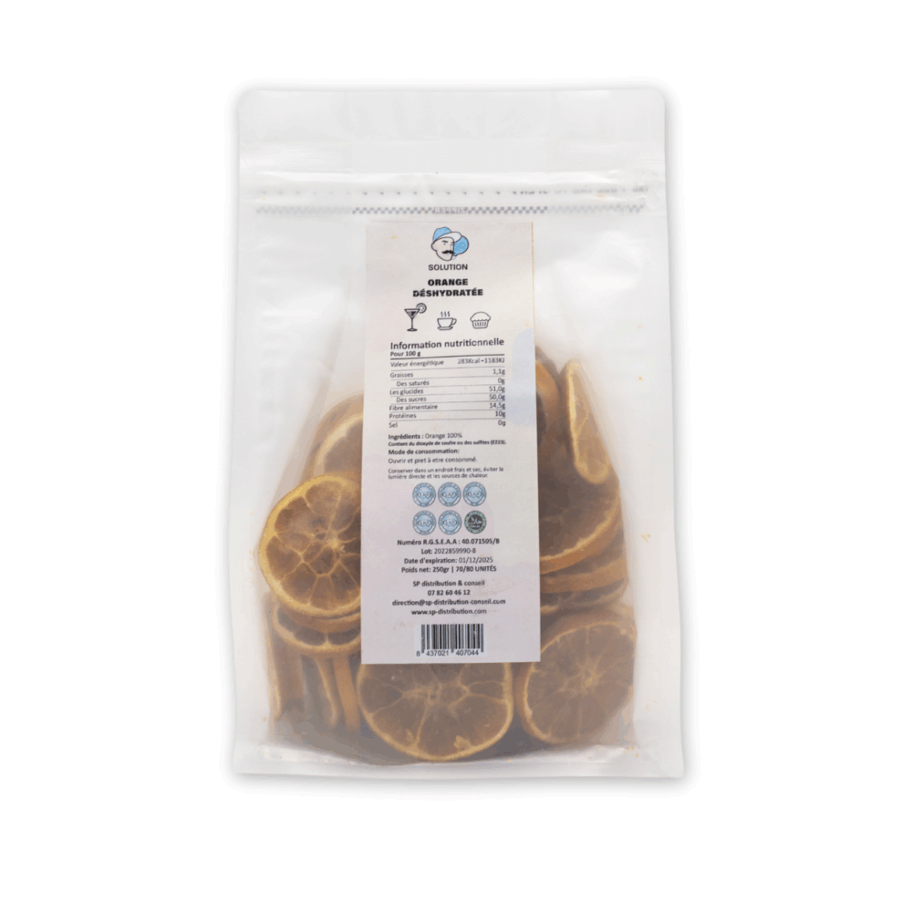 Sachets - 100-110 unités 250 Gr - Orange déshydratée – Image 2