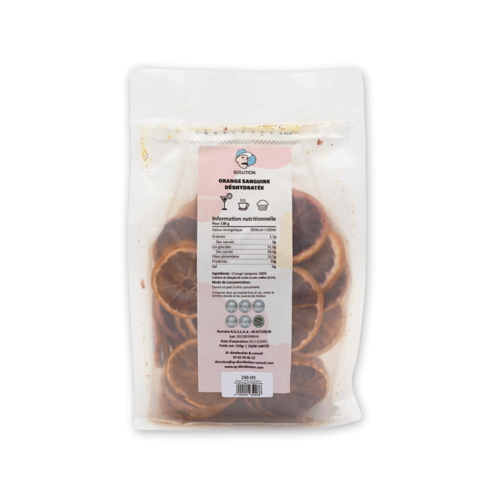 Sachets - 100-110 unités 250 Gr - Orange Sanguine déshydratée – Image 2