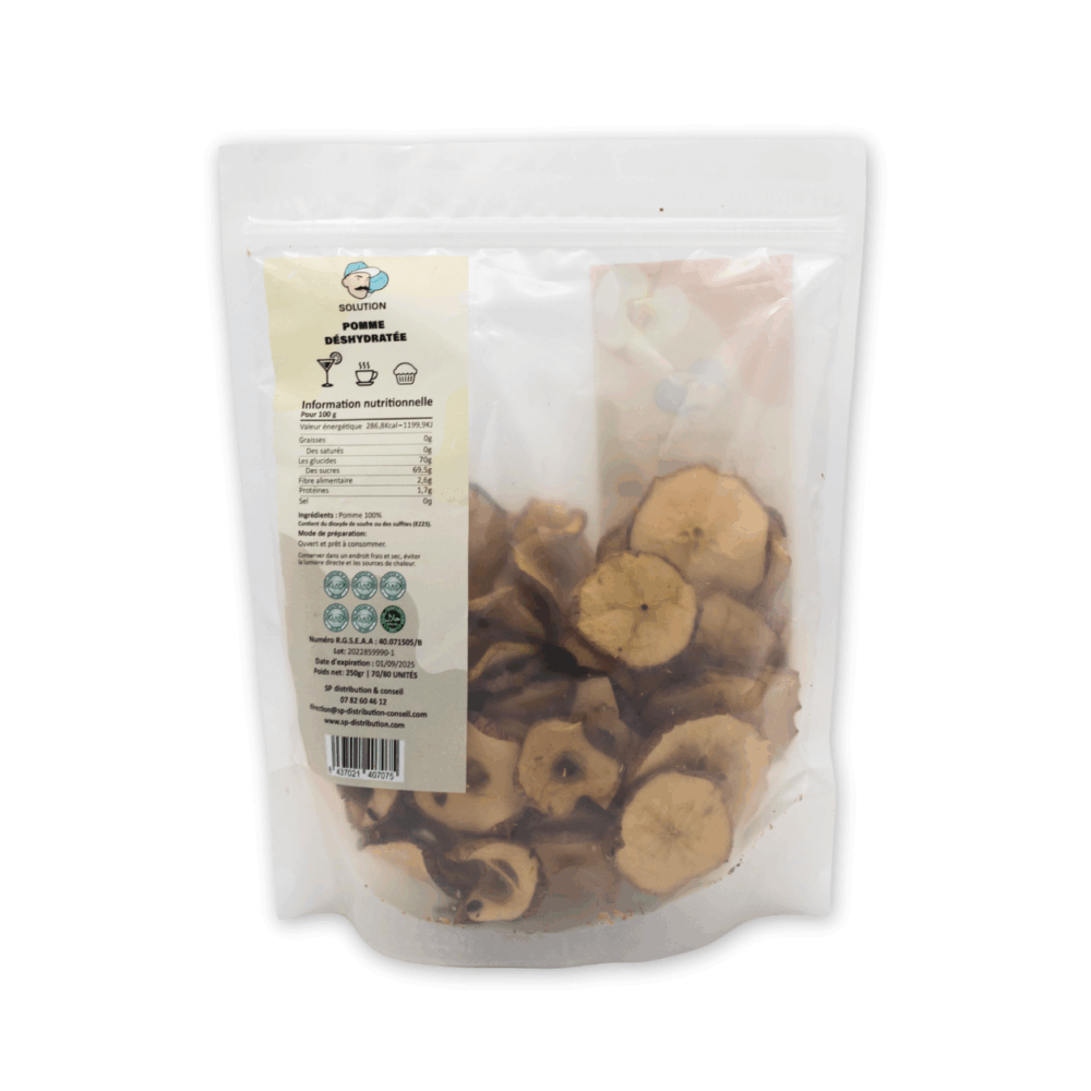 Sachets - 70-80 unités 250 Gr - Pomme déshydratée – Image 2